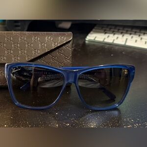 Gucci Navy Blue Sunglasses